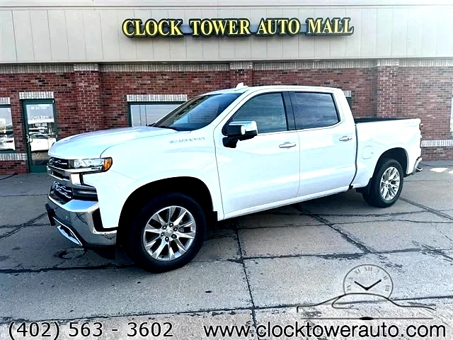 2019 Chevrolet Silverado  Silverado in front of Clock Tower Mall Used car business